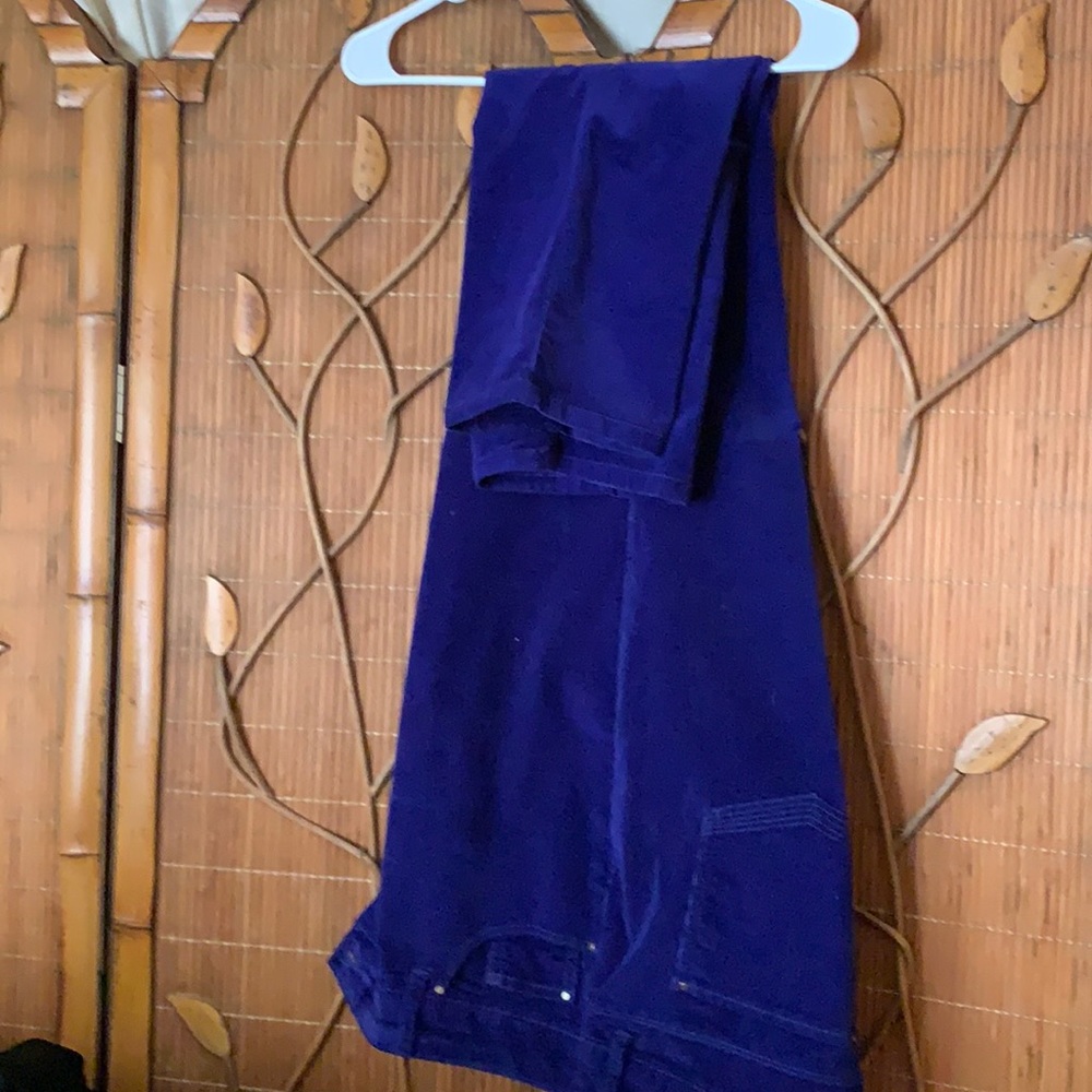 Corduroy blue jeans